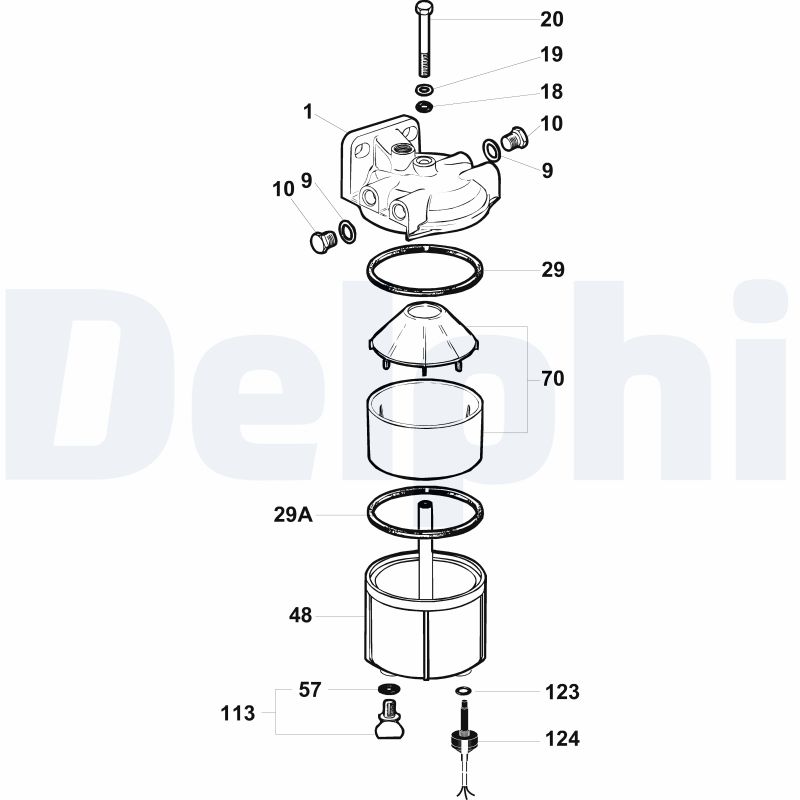 DELPHI Üzemanyagszűrő 5836B250_DEL