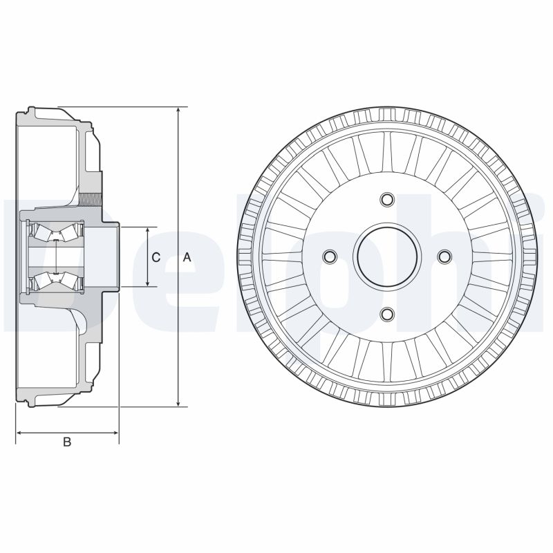 DELPHI Fékdob BFR768_DEL