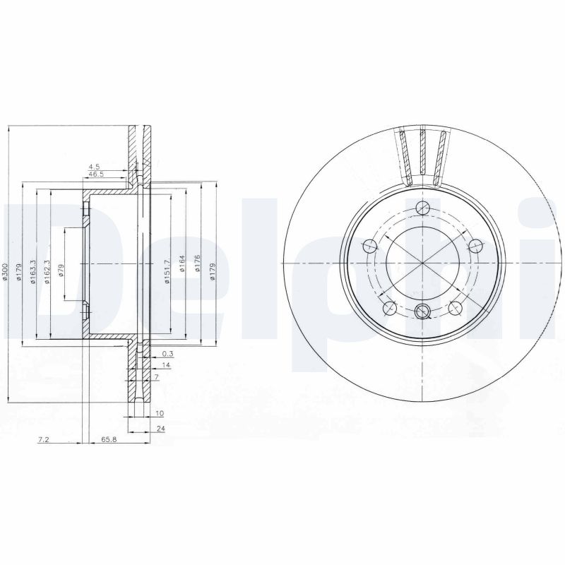 DELPHI Első féktárcsa BG3998C_DEL