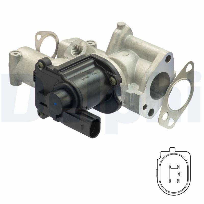 DELPHI EGR szelep EG10509-12B1_DEL