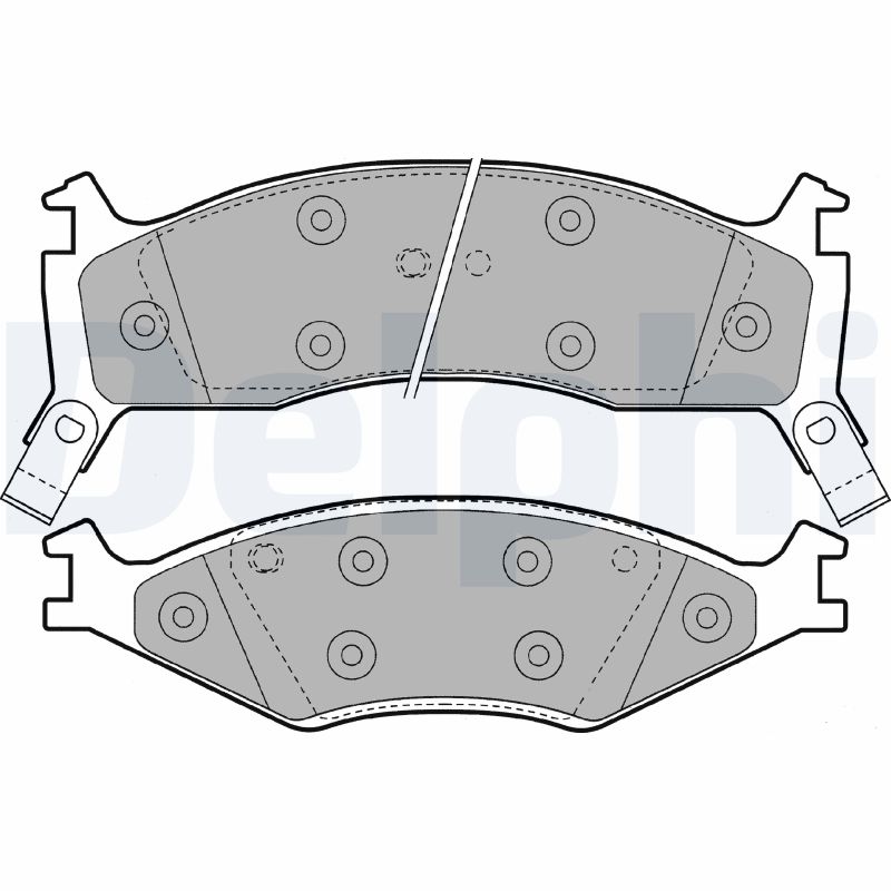 DELPHI Első fékbetét LP1021_DEL