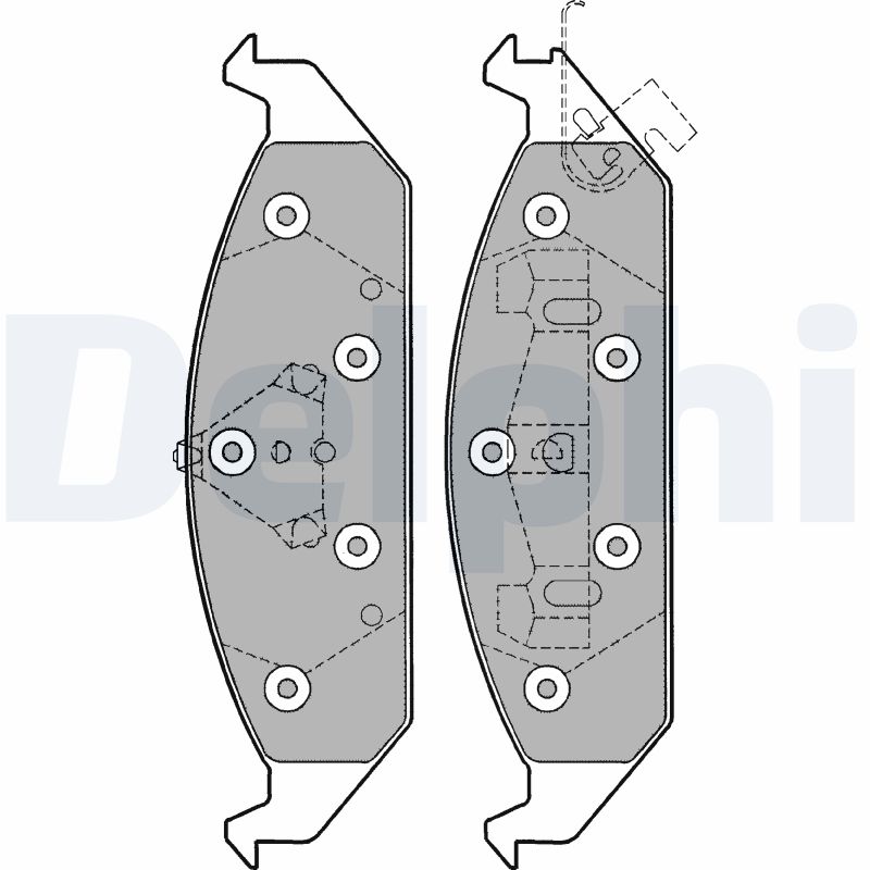 DELPHI Első fékbetét LP1161_DEL