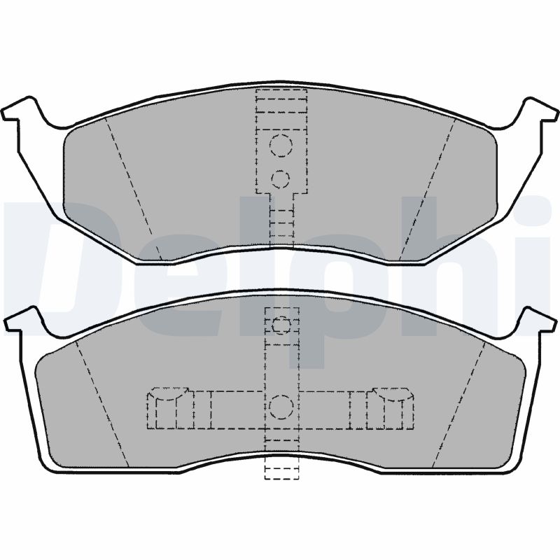 DELPHI Első fékbetét LP1164_DEL