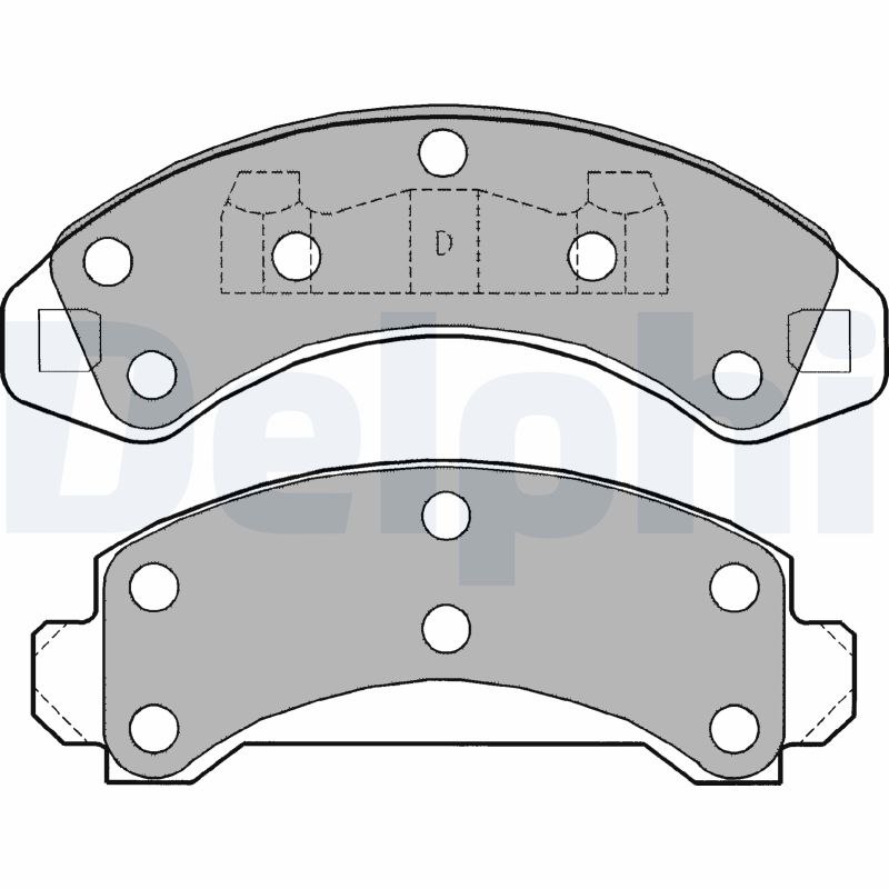 DELPHI Első fékbetét LP1173_DEL
