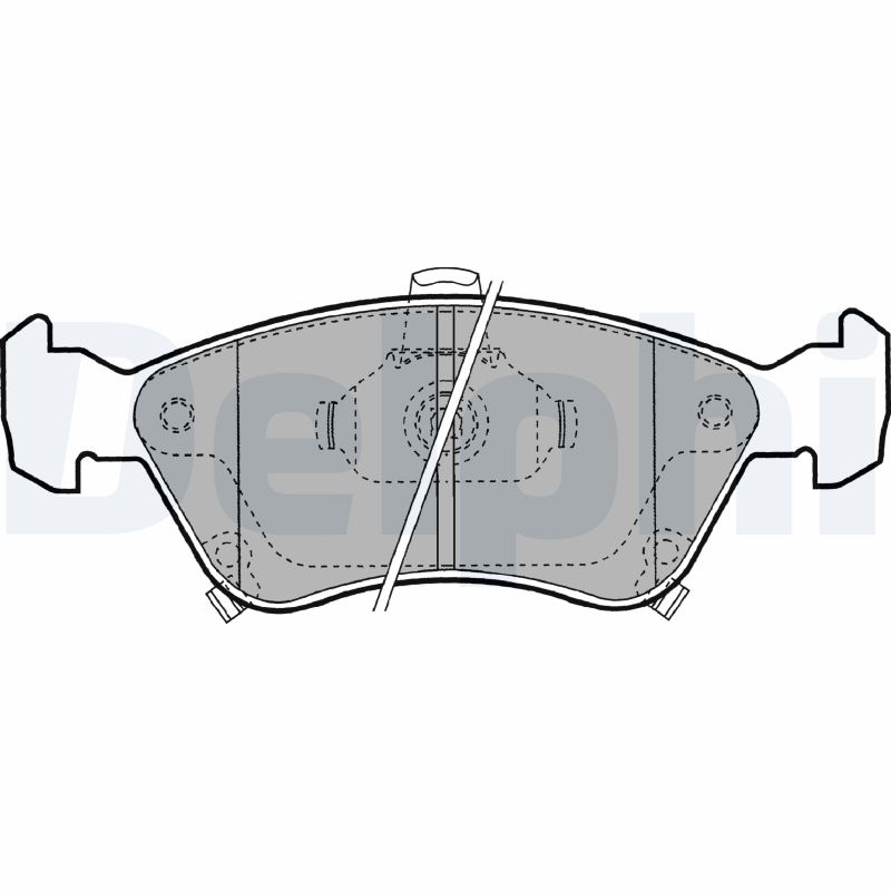 DELPHI Első fékbetét LP1231_DEL