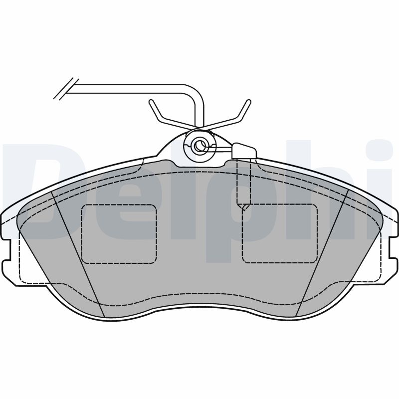 DELPHI Első fékbetét LP1454_DEL