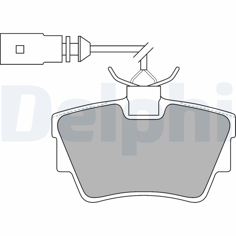 DELPHI Fékbetét, mind LP1511_DEL