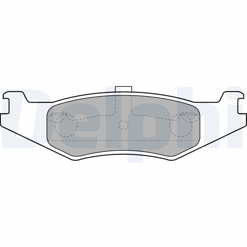 DELPHI Hátsó fékbetét LP1520_DEL