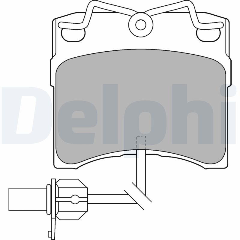 DELPHI Első fékbetét LP1535_DEL