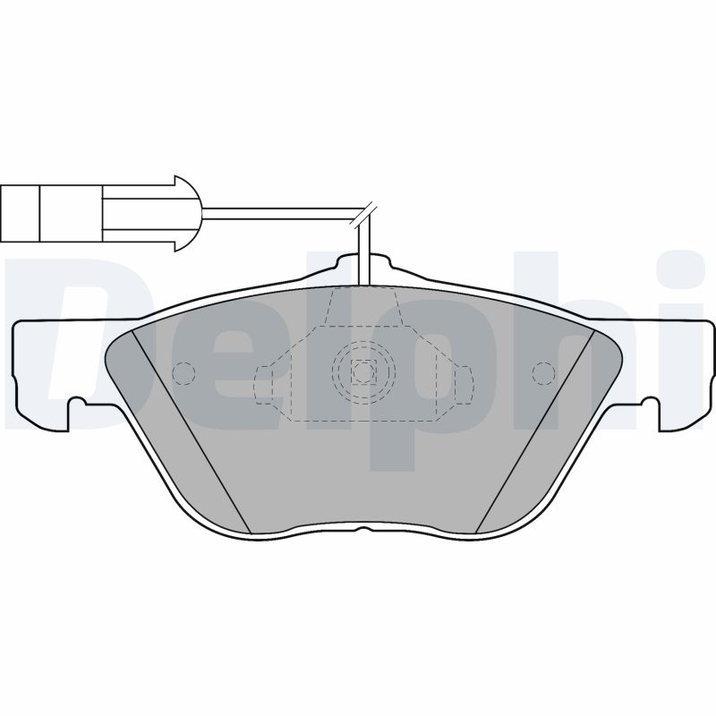 DELPHI Első fékbetét LP1537_DEL