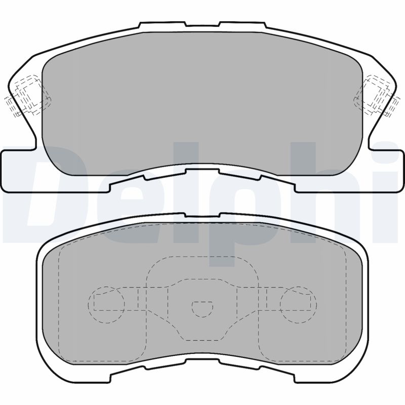 DELPHI Első fékbetét LP1551_DEL