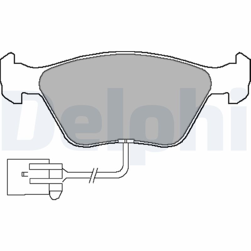 DELPHI Első fékbetét LP1598_DEL