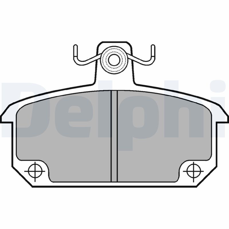 DELPHI Első fékbetét LP168_DEL