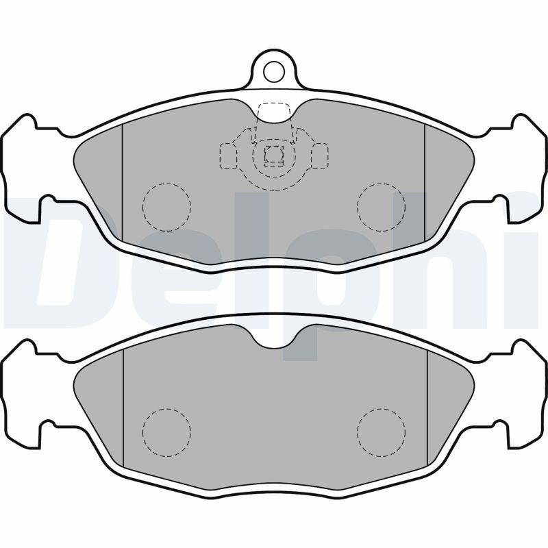 DELPHI Hátsó fékbetét LP1755_DEL
