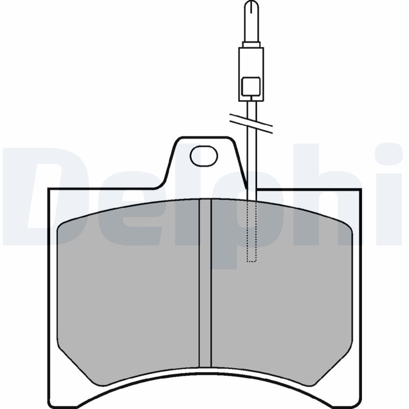 DELPHI Első fékbetét LP177_DEL