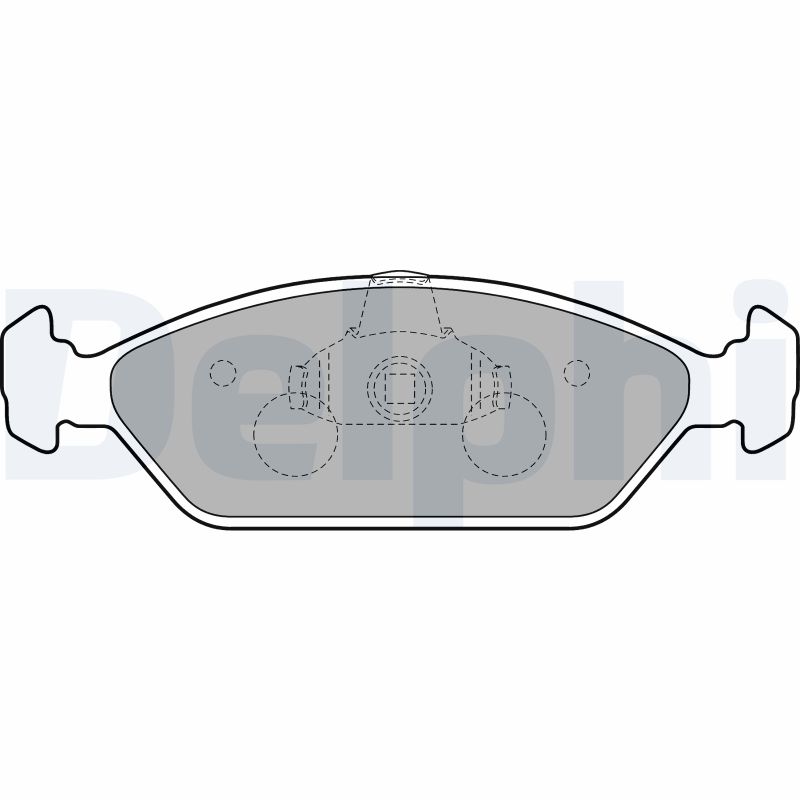 DELPHI Első fékbetét LP1805_DEL