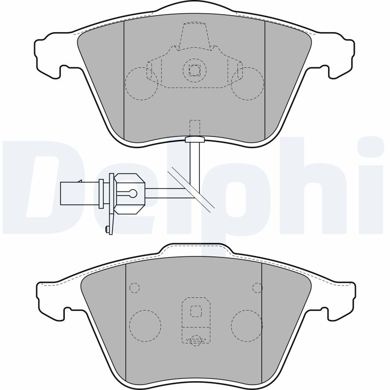 DELPHI Első fékbetét LP1825_DEL