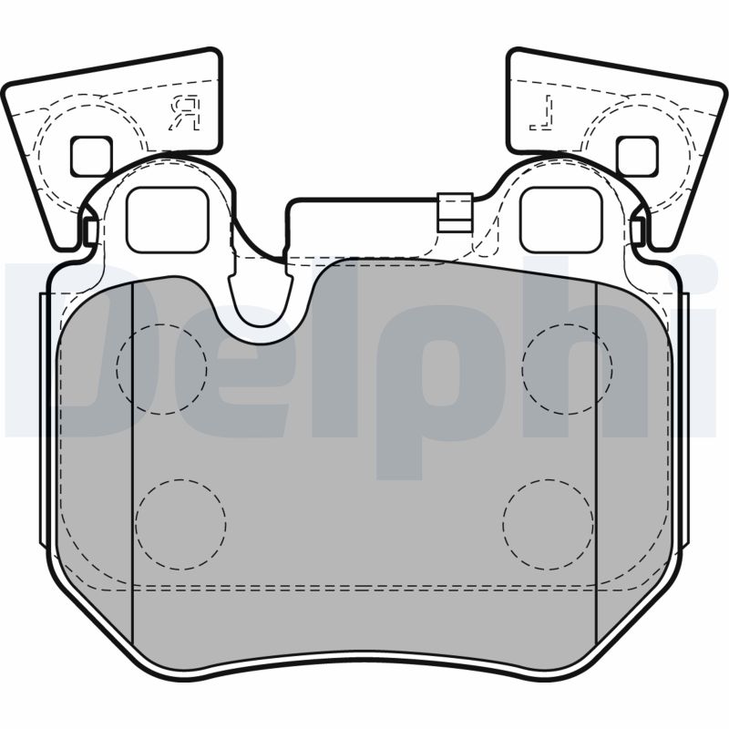 DELPHI Hátsó fékbetét LP2121_DEL