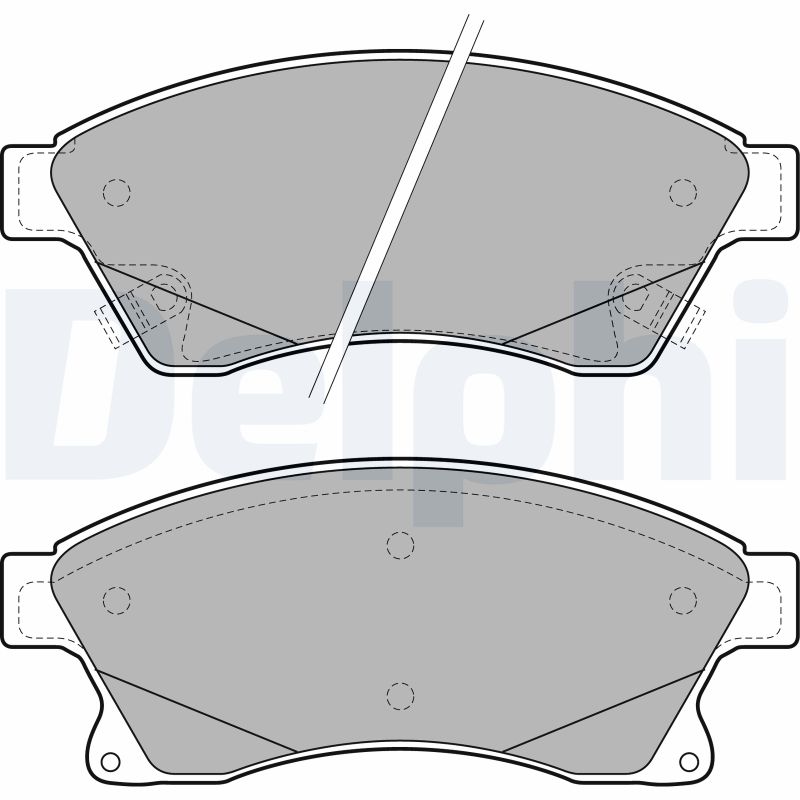 DELPHI Első fékbetét LP2142_DEL