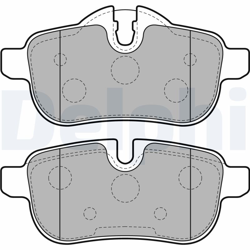 DELPHI Hátsó fékbetét LP2163_DEL