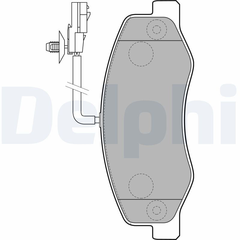 DELPHI Hátsó fékbetét LP2192_DEL