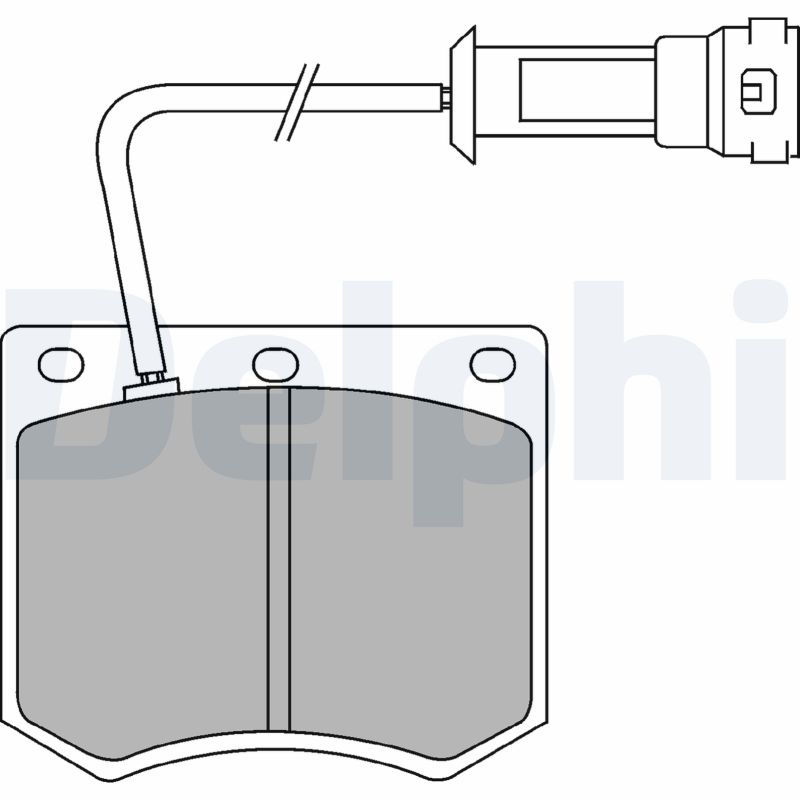 DELPHI Első fékbetét LP241_DEL
