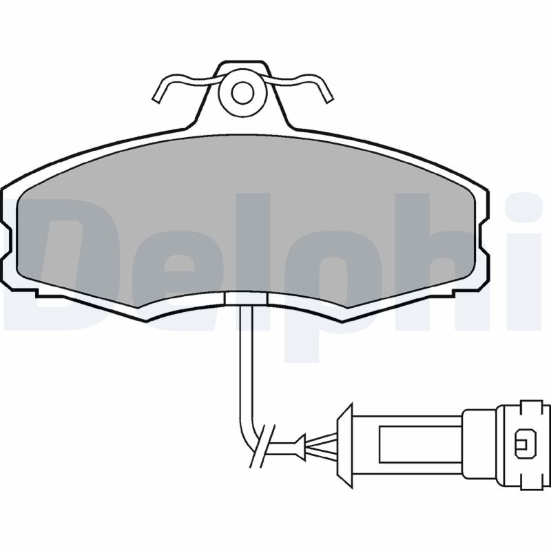 DELPHI Első fékbetét LP249_DEL