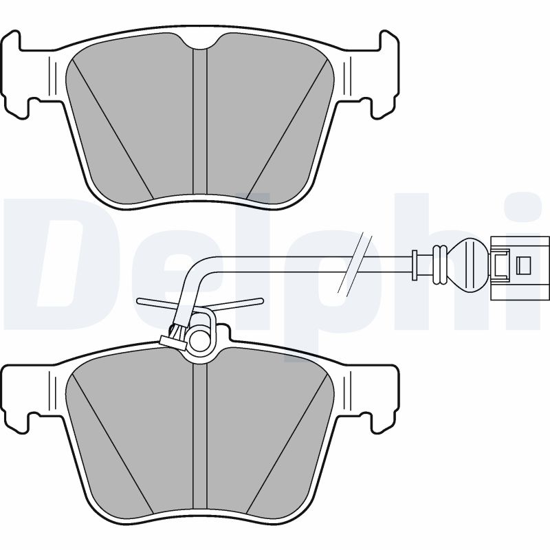 DELPHI Fékbetét, mind LP3267_DEL