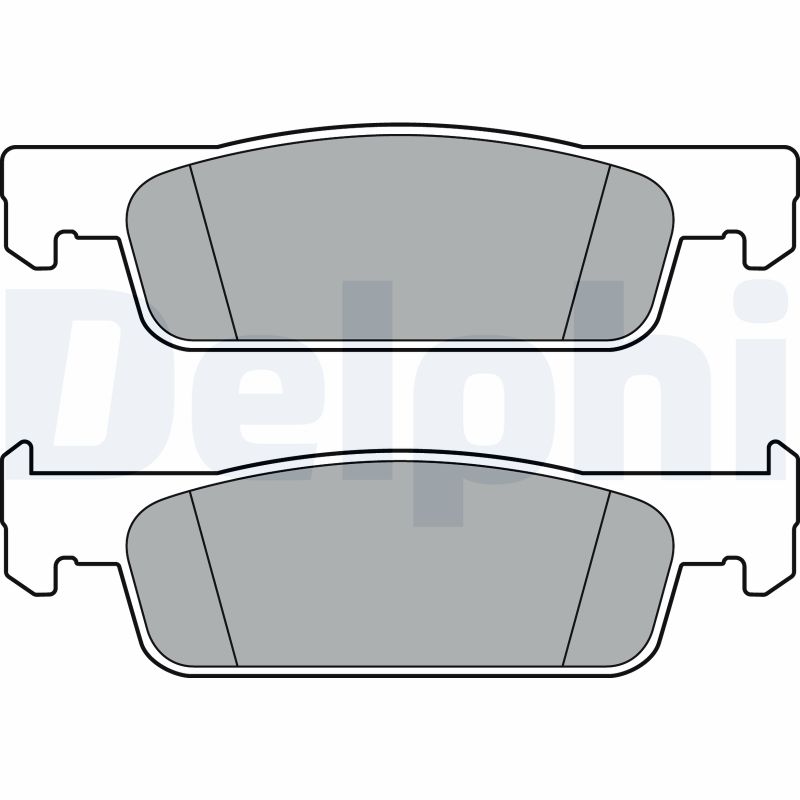 DELPHI Fékbetét, mind LP3387_DEL