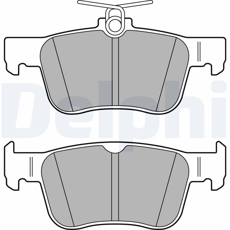 DELPHI Hátsó fékbetét LP3391_DEL
