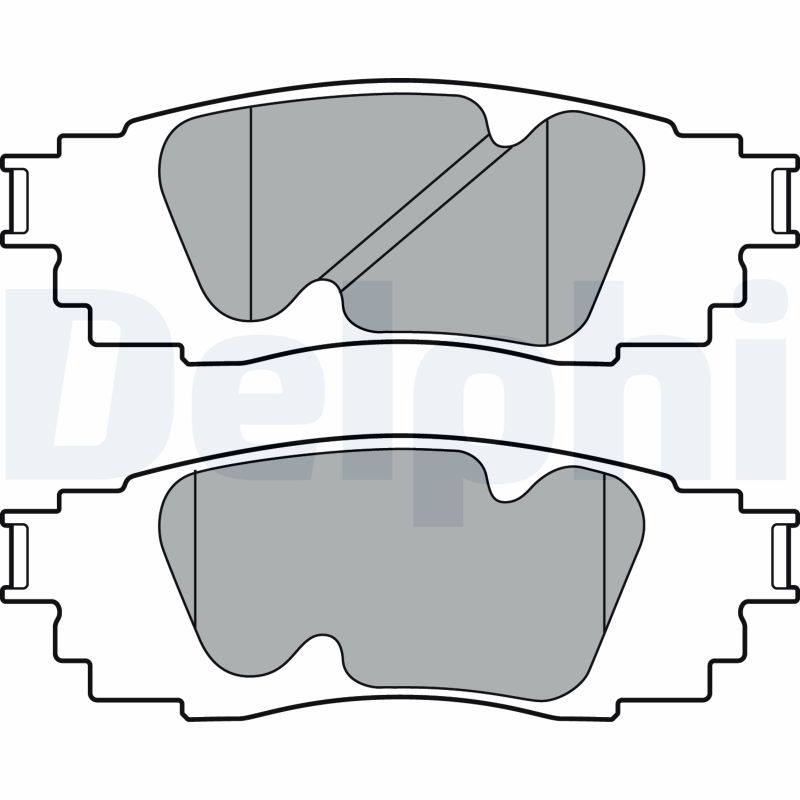 DELPHI Hátsó fékbetét LP3392_DEL