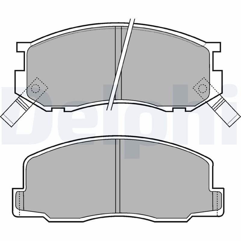 DELPHI Első fékbetét LP409_DEL