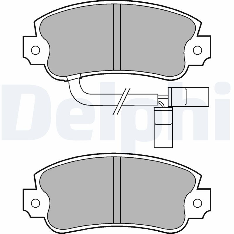 DELPHI Első fékbetét LP433_DEL