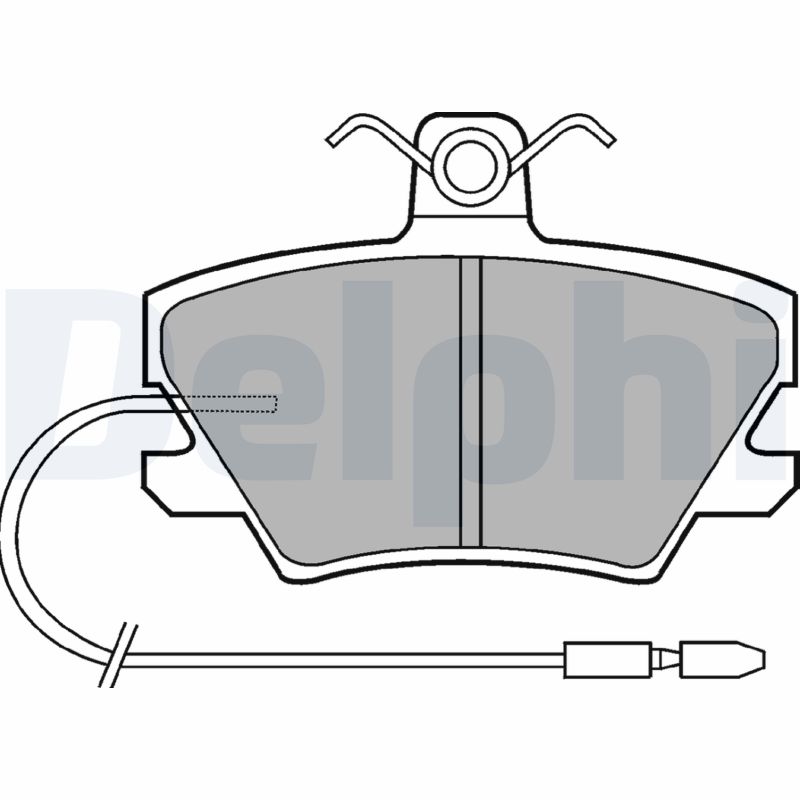 DELPHI Első fékbetét LP518_DEL