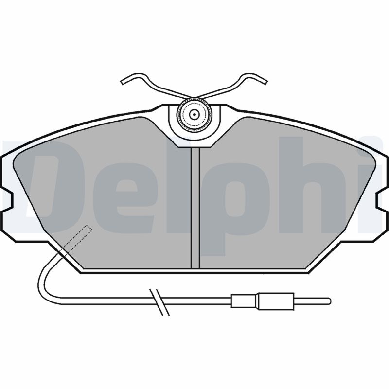 DELPHI Első fékbetét LP542_DEL