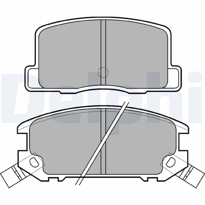 DELPHI Hátsó fékbetét LP574_DEL