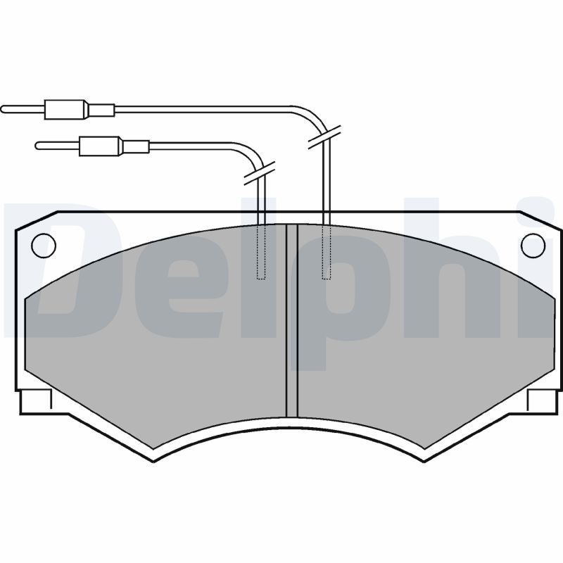 DELPHI Első fékbetét LP583_DEL