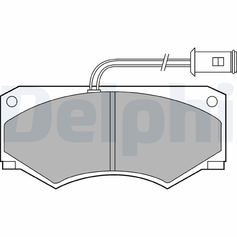 DELPHI Fékbetét, mind LP584_DEL