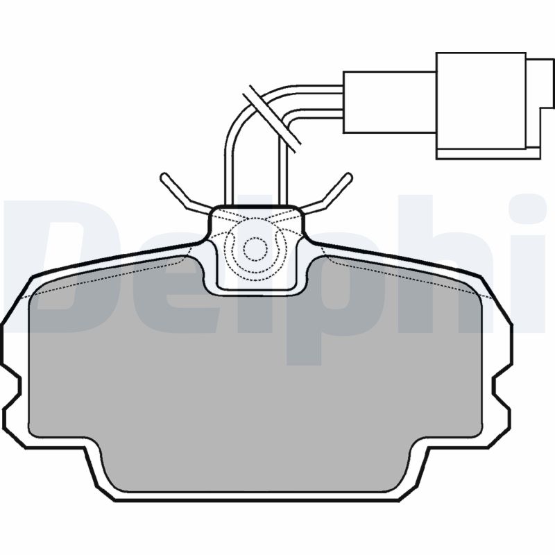 DELPHI Első fékbetét LP592_DEL