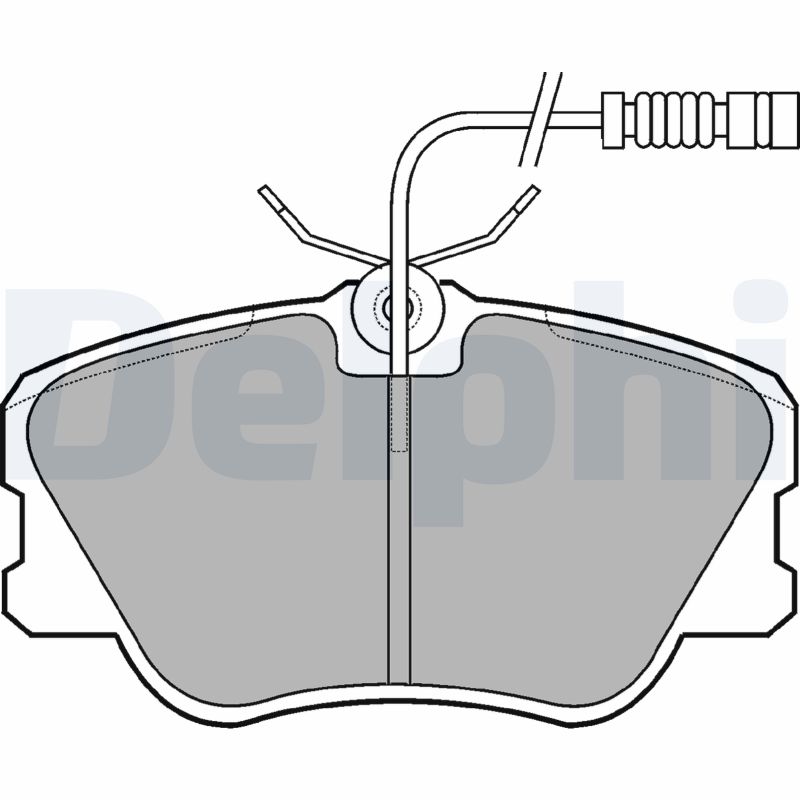 DELPHI Első fékbetét LP608_DEL