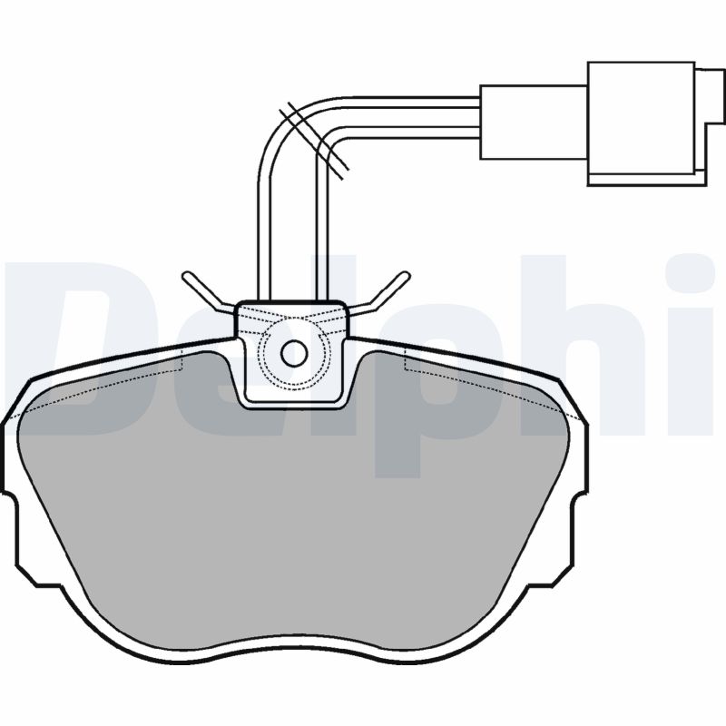 DELPHI Első fékbetét LP647_DEL
