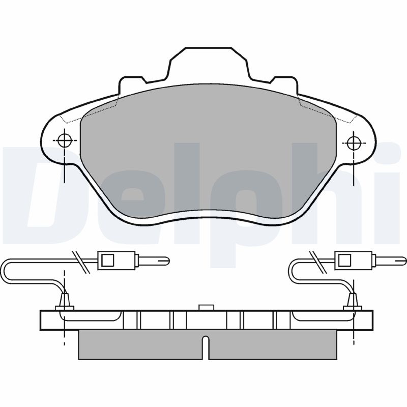 DELPHI Első fékbetét LP654_DEL