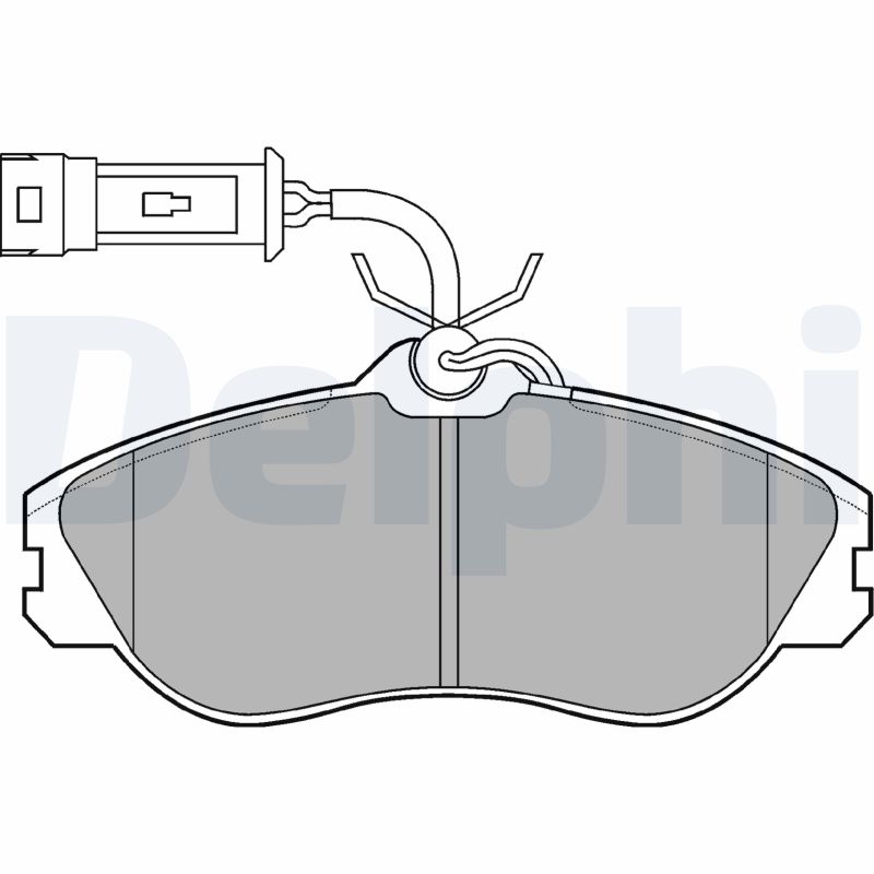 DELPHI Első fékbetét LP706_DEL