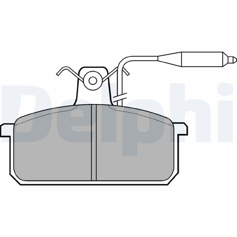 DELPHI Első fékbetét LP732_DEL