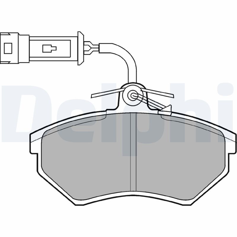 DELPHI Első fékbetét LP884_DEL