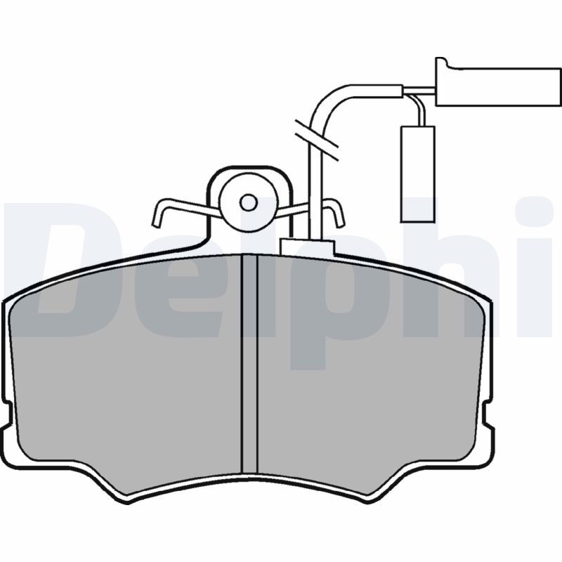 DELPHI Első fékbetét LP902_DEL