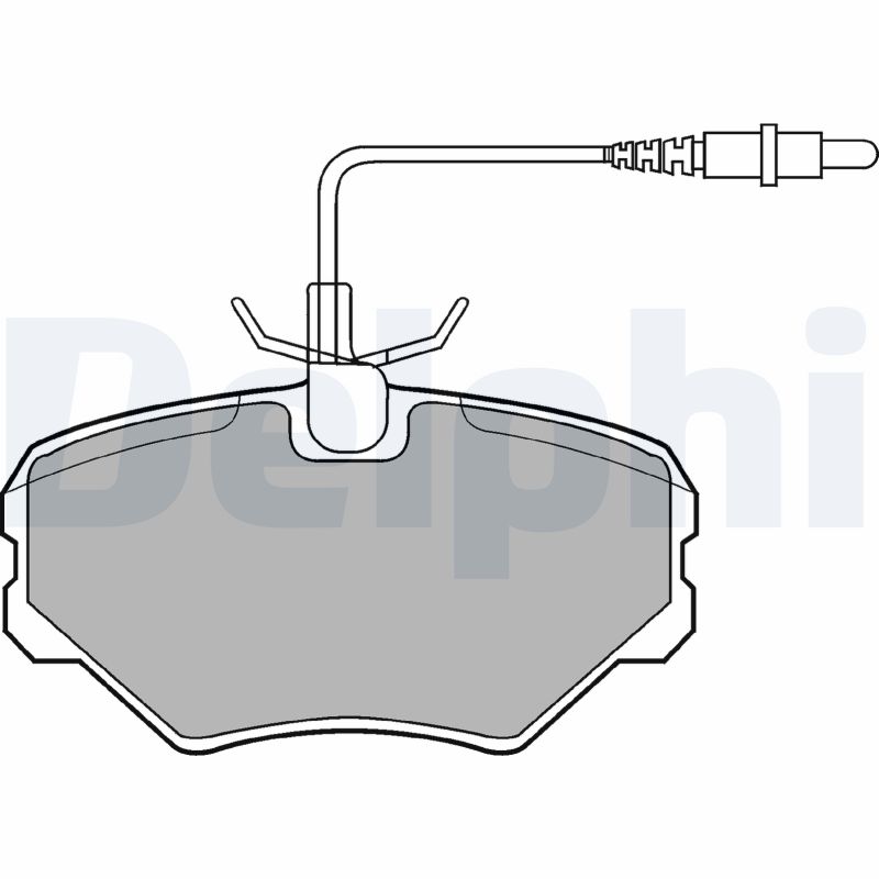 DELPHI Első fékbetét LP917_DEL