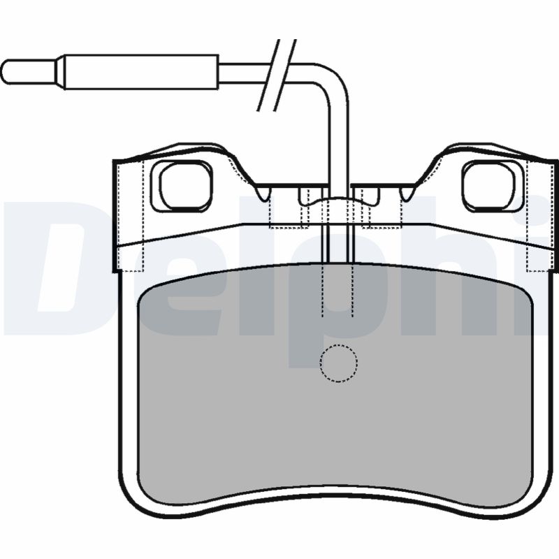 DELPHI Fékbetét, mind LP994_DEL