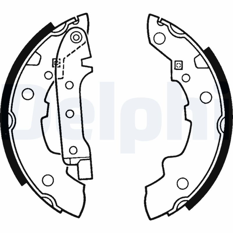 DELPHI LS1392_DEL Fékpofa