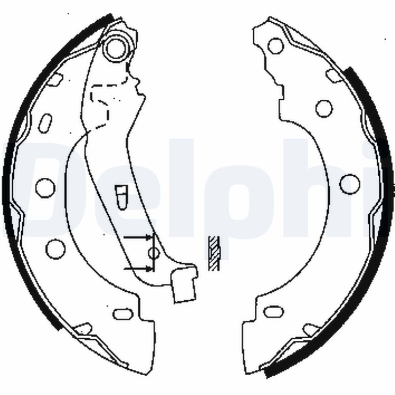 DELPHI Fékpofa LS1842_DEL